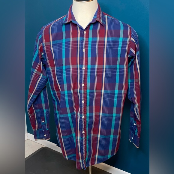 Nordstrom Mens Long Sleeve Button Down Dress Shirt - Large Tall - Picture 9 of 9